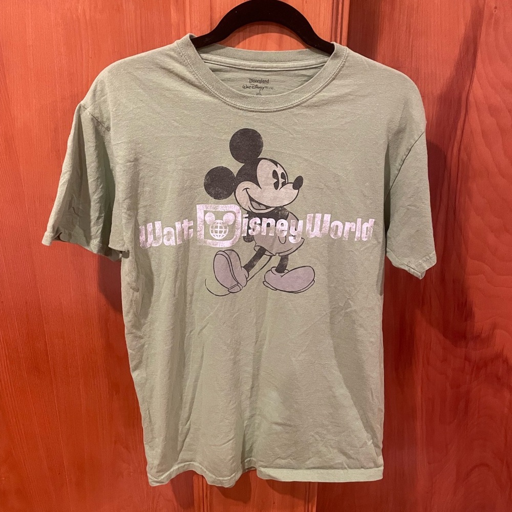 Disneyland Mickey Mouse Olive Green T-Shirt